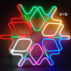 Snowflake with meteor shower4