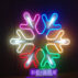 Snowflake with meteor shower7