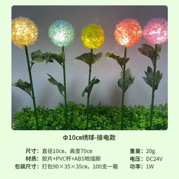 Hand-feel Hydrangea lamp