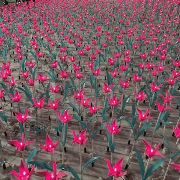 Inverted bottle reed lamp