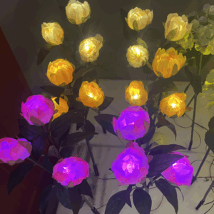 HYW-011102 Peonies Lamp