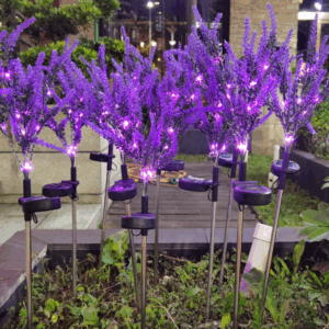HYW-011148 Solar Powered Lavender Ground Light