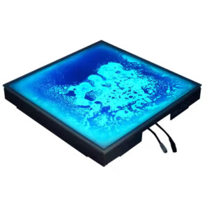 Liquid floor tile lights